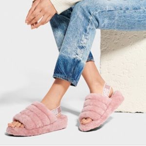 UGG Fluffy Yeah Pink Dawn Womens slippers 9